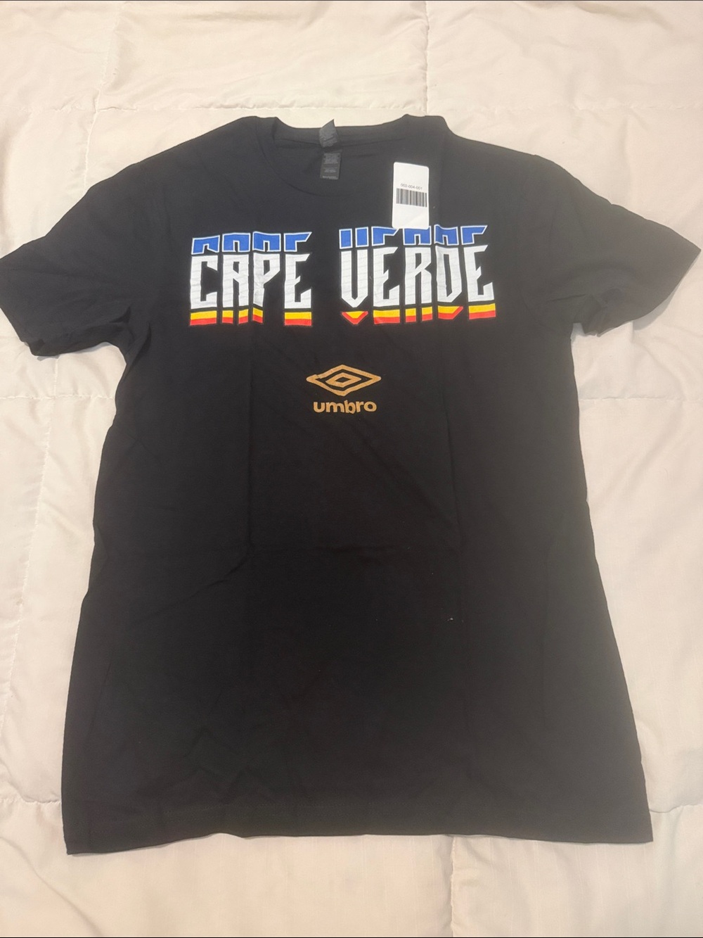 Umbro Black Cape Verde Graphic Short Sleeve Tee